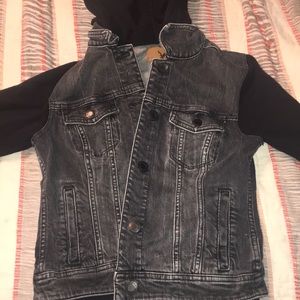 Jean jacket/ sweatshirt